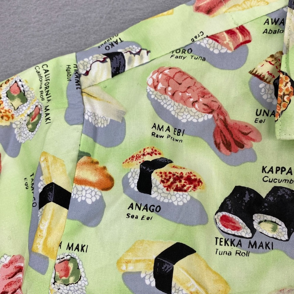 Vintage The Cats Pajamas Womens Sushi Print Pajama Set Medium NEW - Picture 7 of 16